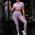 2020 Women Yoga Sets Solid Color Seamless Gym Clothes Sportswear Fitness Clothing High Waist Sport Leggings Running Tracksuits