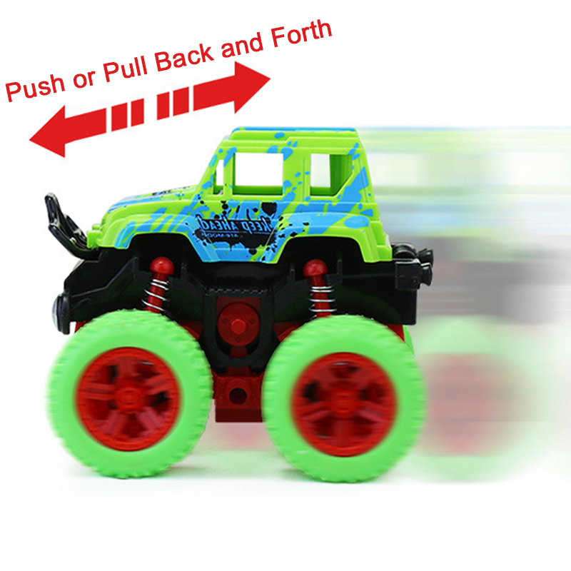 Four-wheel drive Kids Cars Toys Truck Inertia SUV Friction Power Vehicles Children Boy Super Cars Blaze Truck Children Gift Toys