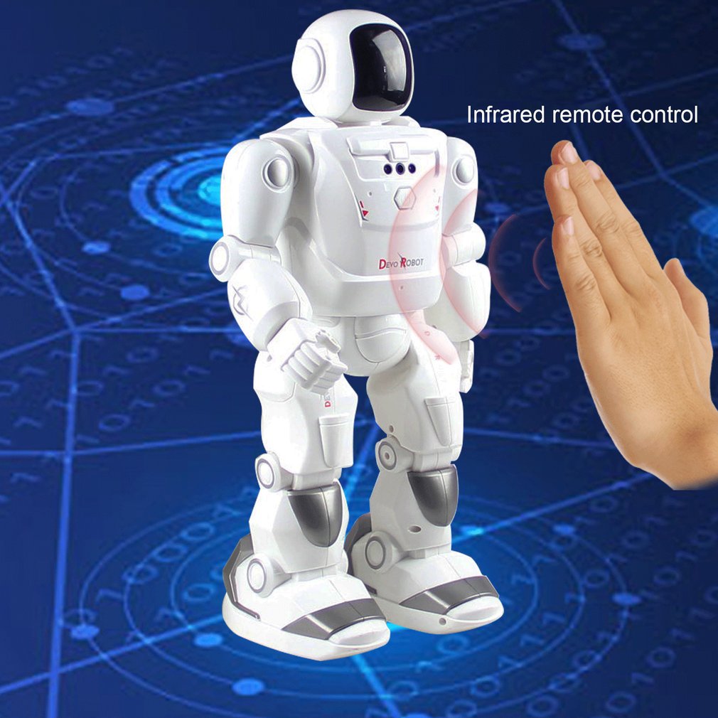 40cm RC Robot RC Gesture Sensor Smart Robotic Remote Control Hand Action Figure Dancing LED Kids Gift