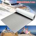 600x2400x6.5mm Self Adhesive EVA Foam Teak Boat Decking Sheet Marine Flooring Faux Marine Accessories Gray with White Lines