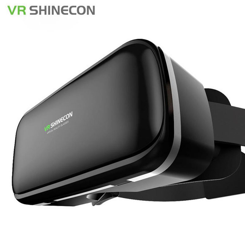 Original VR Shinecon 6.0 Virtual Reality 3D Glasses Cardboard Helmet For 4.3-6.0 inch Smartphone With Wireless Controller