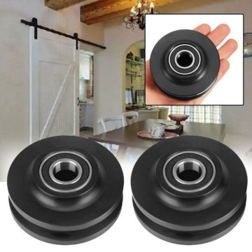 Newest POM Sliding Barn Door Wheel Closet Hardware Roller Cabinet Window Pulley