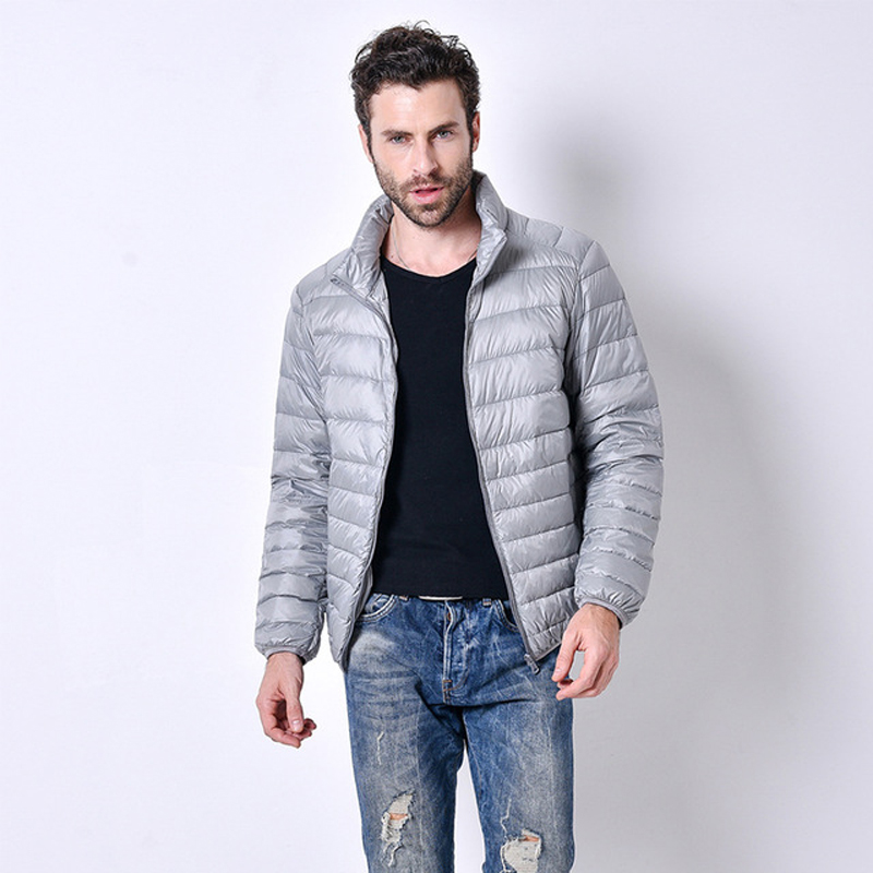 Winter Autumn Men Ultralight Jacket White Duck Down Coat Men Down Jackets Winter Male Casual Down jacket Coat Warm Parka 5XL