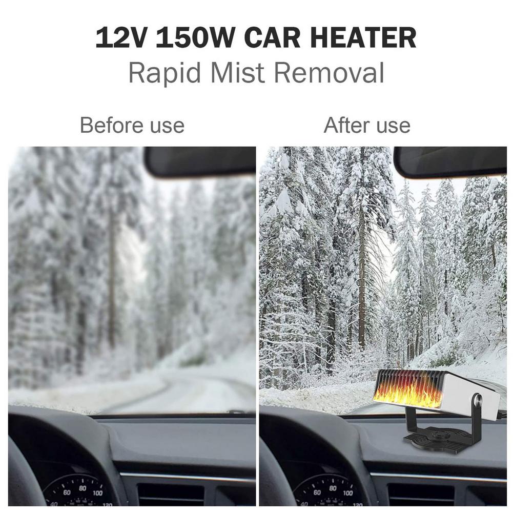 Universal For Car Heater 150W Auto Car Interior Heating Accessories Fan Heater Window Mist Remover Driving Defroster Demister