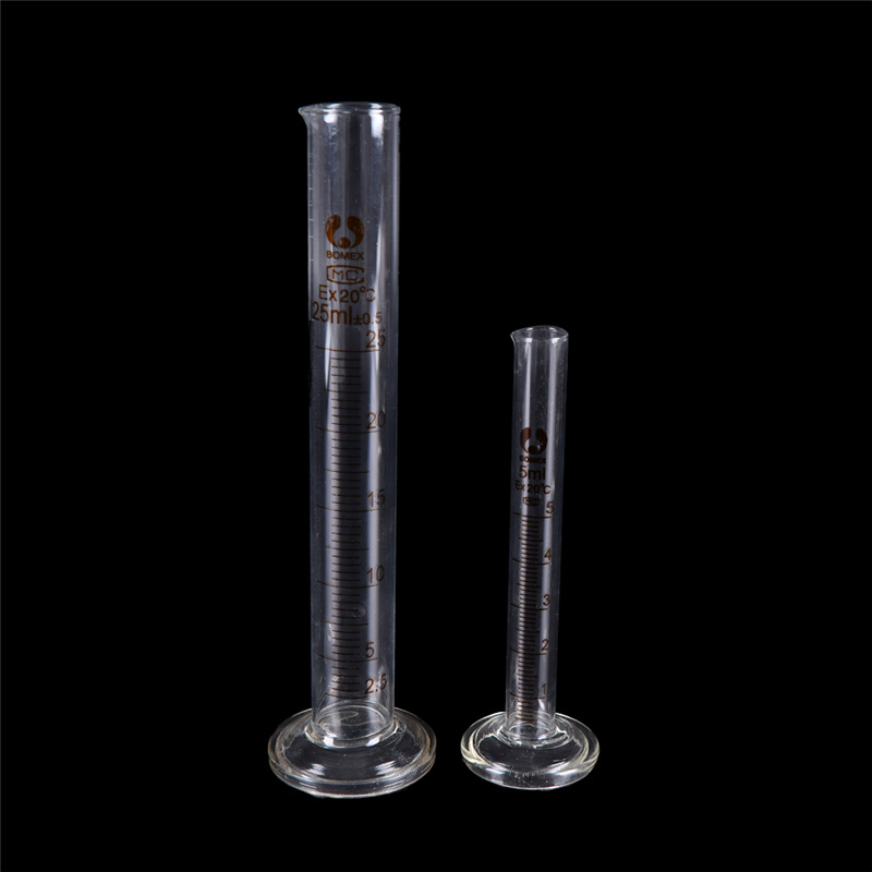 1PC 5ml Graduated Glass Measuring Cylinder Chemistry Laboratory Measure School Laboratory Cylinder Wholesale Drop Shipping