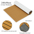 240cmx90cmx5.5mm Self-Adhesive Teak Decking EVA Foam Marine Flooring Faux Grey Lines EVA Foam Boat Decking Sheet Accessories