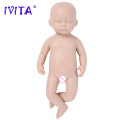 IVITA Silicone Reborn Baby Doll 3 Colors Eyes Choices Lifelike Newborn Baby Unpainted Unfinished Soft Dolls DIY Blank Toys Kit