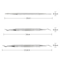 3pcs/set Professional Double Side Ingrown Toe Nail Lifter File Manicure Pedicure Care Correction Tool Nail Care