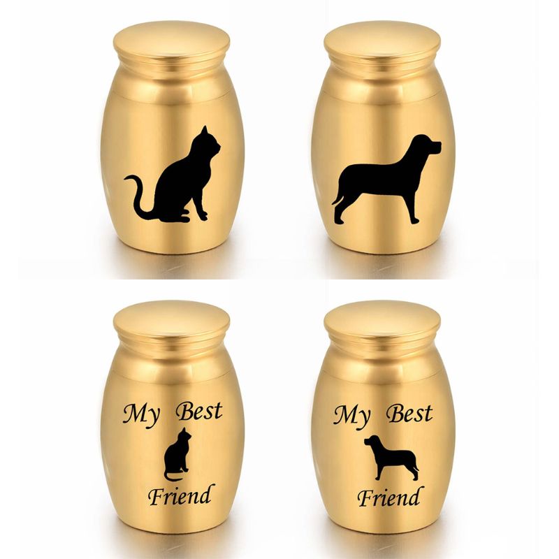 Pet Cremation Ashes Urn Metal Memorial Keepsake Casket Dog Cat Resting Place Box Dropshipping