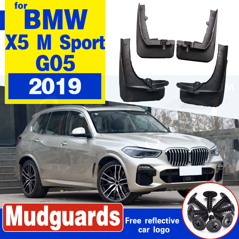 Front & Rear Splash Guards Mudflaps Car Fenders Mudguards Mud-Flaps For BMW X5 M Sport 2019 G05 Car Front Rear wheel Splash