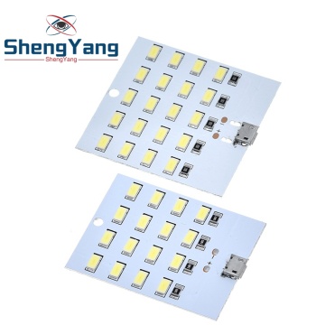 1PCS high quality 5730 smd 5V 430mA~470mA White Mirco Usb 5730 LED lighting panel USB mobile light Emergency light night light