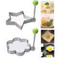 5/1pcs Stainless Steel Fried Egg Shaper Pancake Mould Omelette Mold Frying Egg Cooking Tools Kitchen Gadget Accessories Hot Sale