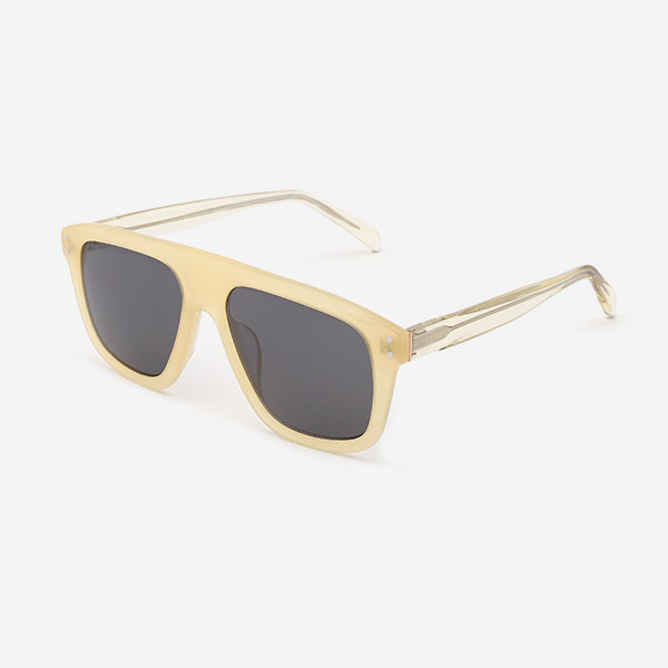 Pilot Square Acetate Unisex Sunglasses 21A8094
