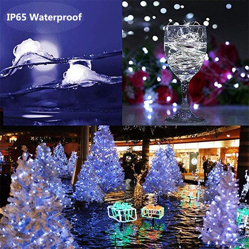 5M/10M/20M/30M LED Copper wire light string fairy garland battery power copper wire lamp for party Christmas wedding decoration