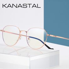 Vintage Metal Frame Anti Blue Light Glass Frame Computer Eyewear For Women Men Optical Spectacle Glasses Eyeglass Square UV400