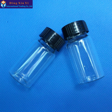 20ML 10pcs/lot Clear Liquid Sampling Sample Glass Bottles Vials Screwcap Capacity Free shipping