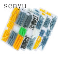 senyu Plastic Expansion Tube Pipe Wall Anchors Plugs Expansion With Phillips Head Screw Kit