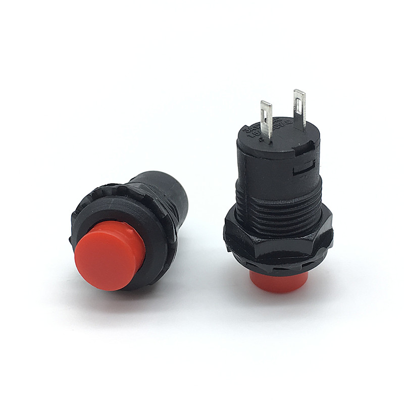 6pcs DS228 12mm Lock Latching OFF- ON Push Button Switch maintained fixed pushbutton switches Momentary DS-427/428