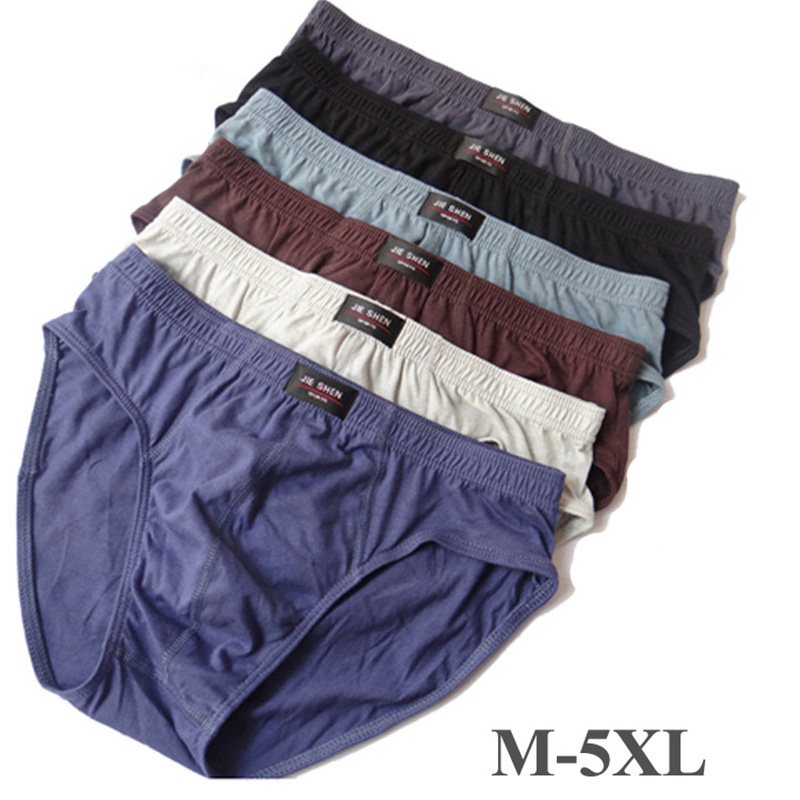 VDOGRIR M-5XL Sexy Men's Briefs Seamless Thongs Cotton Low Waist Underpants Underwear Men Lingerie Comfortable Femme Mens Pants