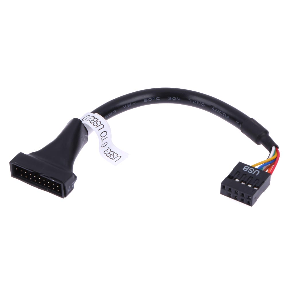 For CD-ROM floppy drive panel adapter USB 3.0 20Pin male to USB2.0 9-pin female flexible cable computer motherboard adapter