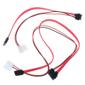 New 7 + 6 Pin Slimline SATA Cable for Slim Laptop SATA DVD CD-RW Drive Power Adapter Cable Notebook Optical Drive Cable Line
