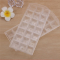 NEW 21 Grid ice cube tray Ice Cube Tray DIY transparent plastic Reusable Ice Cube Mold Square Ice Machine, Easy to peel off