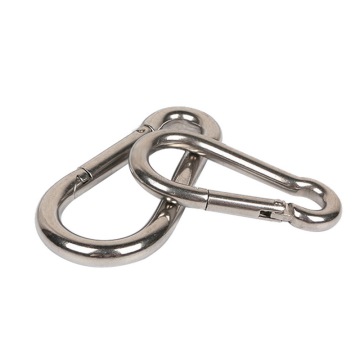 Stainless Steel Spring Clip Hook Carabiner Keychain Outdoor Water Bottle Camp Climbing Snap Clip Lock Buckle Hook Fishing Tool