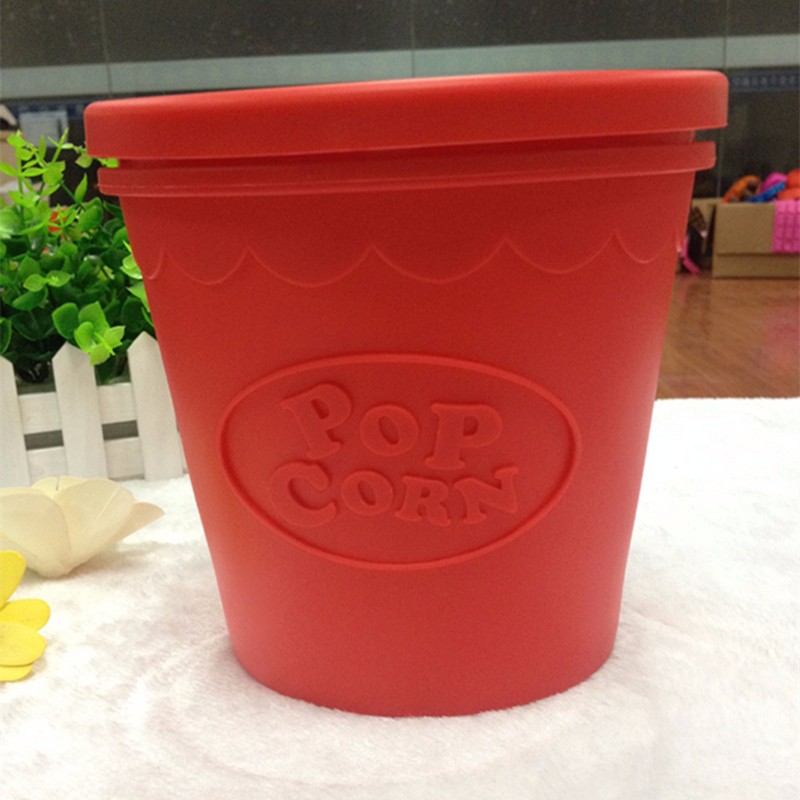 Quality DIY Food-grade Silicone Foldable Popcorn Bucket Microwave Pop corn Bowl Maker Popcorn Baking Tool