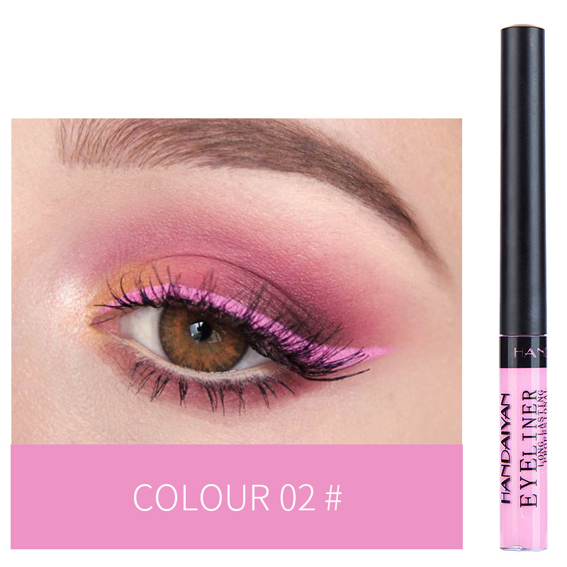 HANDAIYAN 12 Color Matte Liquid Eyeliner Set Waterproof Eye Liner Pen Sexy Charming Long Lasting Eyes Makeup TSLM1