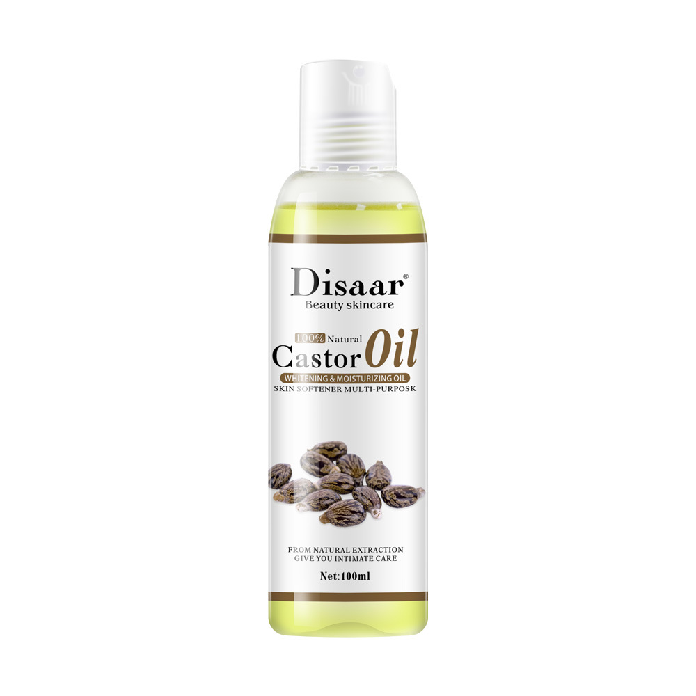100% Organic Castor Oil Natural Organic Coconut Oil Moisturizing Deep Relaxation Body Face Skin Care Massage Essential Oil 100ml