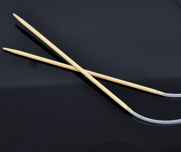 1 Pair Bamboo 120cm Circular Knitting Needle(US Size 3/ 3.25mm)