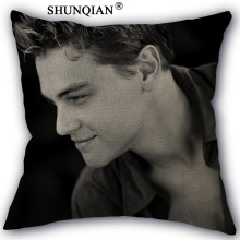 Leonardo DiCaprio Pillow Cover Custom Cotton Linen Decorative Pillows Covers Case For Textiles Chair 45x45cm one side A1017