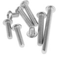 50Pc Stainless Steel Screws Hex Socket Round Head M3 Screw Bolt Furniture Fastener M3*4mm/5mm/10mm/12mm/14mm/16mm/20mm/30mm