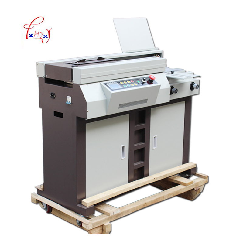 Automatic A4 glue binding machine 320mm 50S glue book binder perfect binder file financial Electric Binder booklet maker