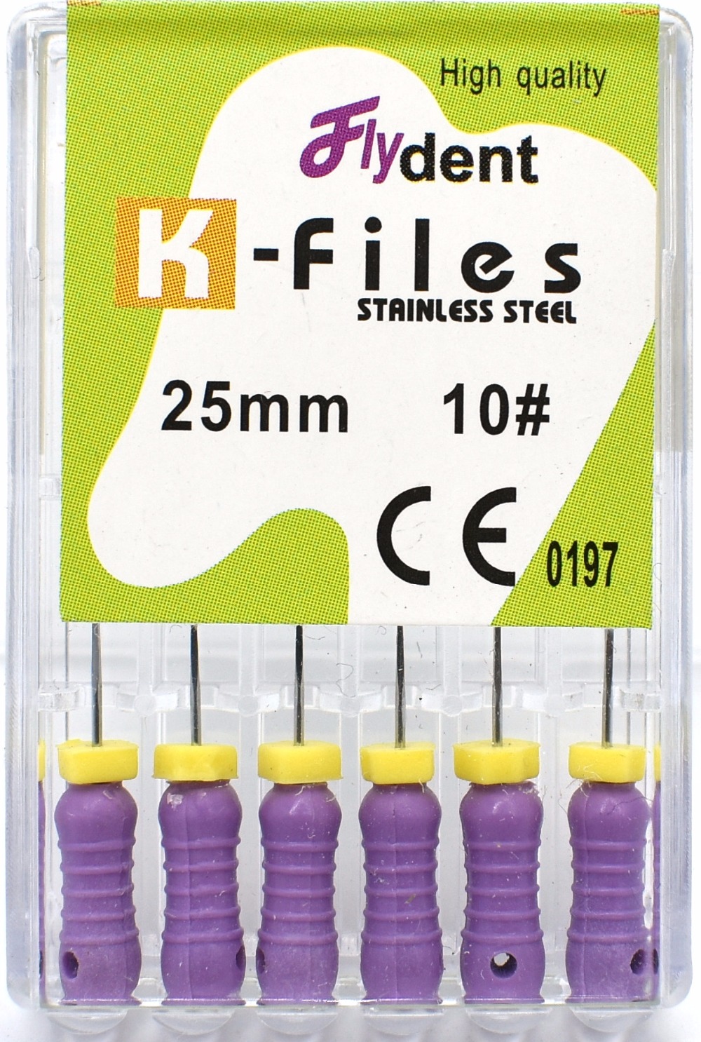 Dental instrument k files 2pack 8# 10# hand use files endondontic root canal stainless steel dentist tool