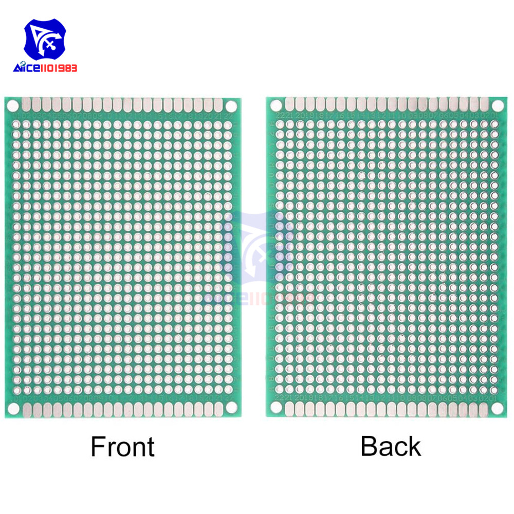 diymore 5PCS/Lot 6x8cm Double Sided PCB Universal Printed Circuit Board 60*80mm for DIY Soldering