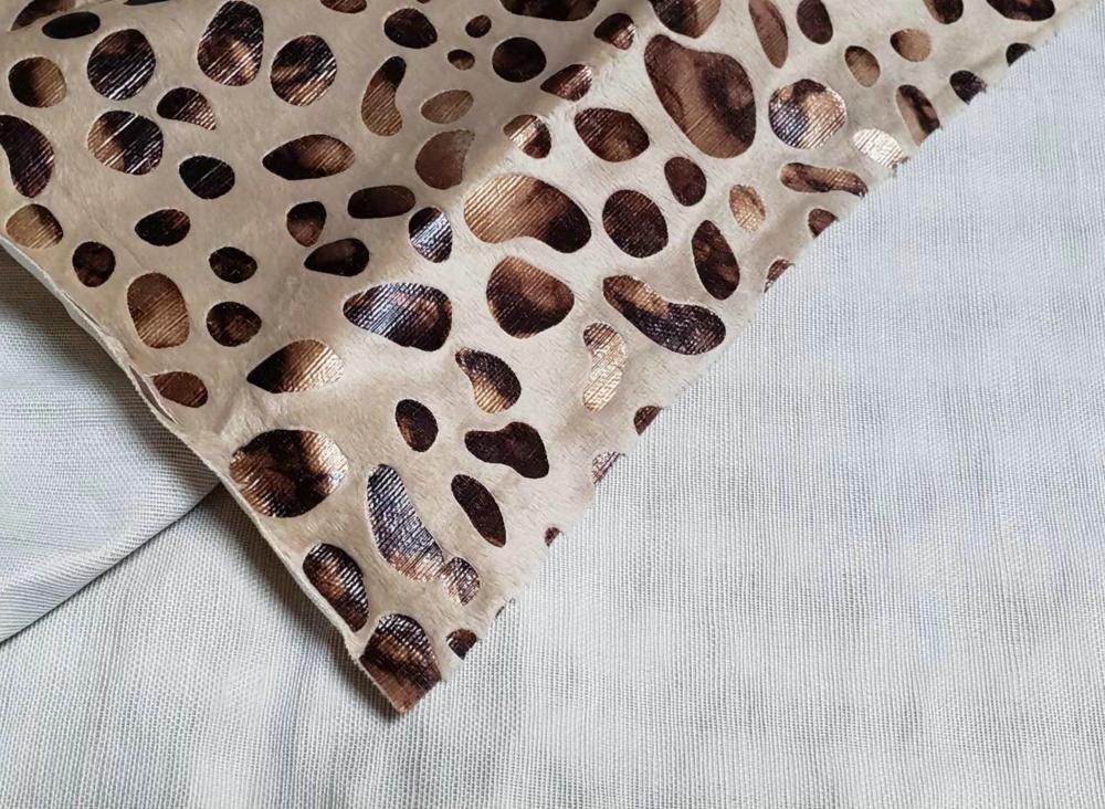 Foil Velvet Fabric Back
