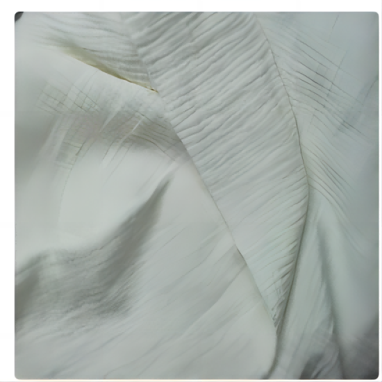 COTTON DOUBLE WEAVE CREPE FABRIC WHITE