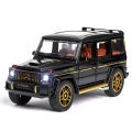 1:24 Toy Car Model Metal Wheels Simulation G65 Alloy Car Diecast Toy Vehicle Sound Light Pull Back Car Toys For Kids Gift