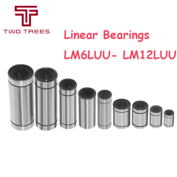 10pcs/lot LM8UU LM10UU LM12UU LM6UU Linear Bushing 8mm CNC Linear Bearings for Rods Liner Rail Linear Shaft parts