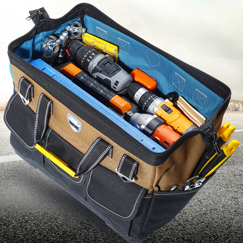 Tool Bag Portable Electrician Bag Multifunction Repair Installation Canvas Large Thicken Tool Bag Work Pocket