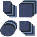 20/25PCS DIY Design Iron On Denim Fabric Patches Clothing Jeans Self Adhesive Repair Kit Household DIY Apparel Sewing