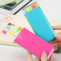 5PCS/box Candy Case Color Highlighter Pens Fluorescent Markers for Book Stationery Office Accessories School Supplies