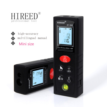 HIREE Mini Laser Distance Meter 40M 60m digital Laser Rangefinder Laser Tape Range Finder ruler Diastimeter Measure Roulette