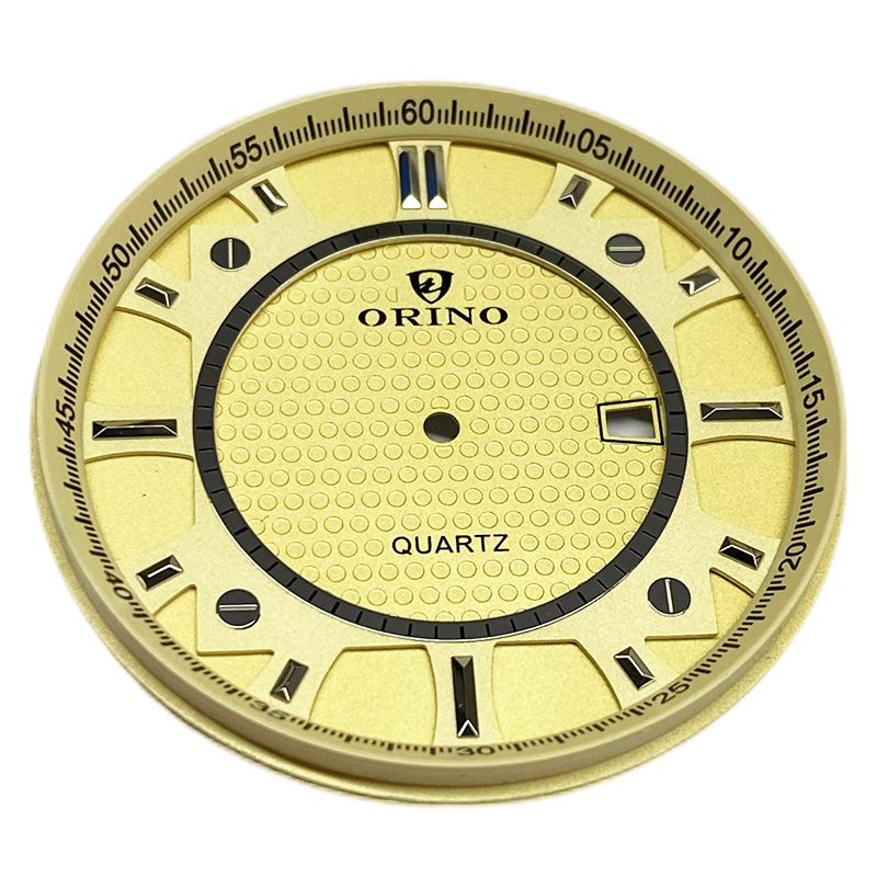 man's watch dial with chapter ring