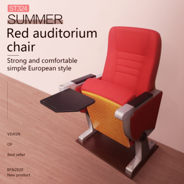 Auditorium chair row chair with writing board manufacturer custom-made soft package luxury automatic lecture hall theater contin