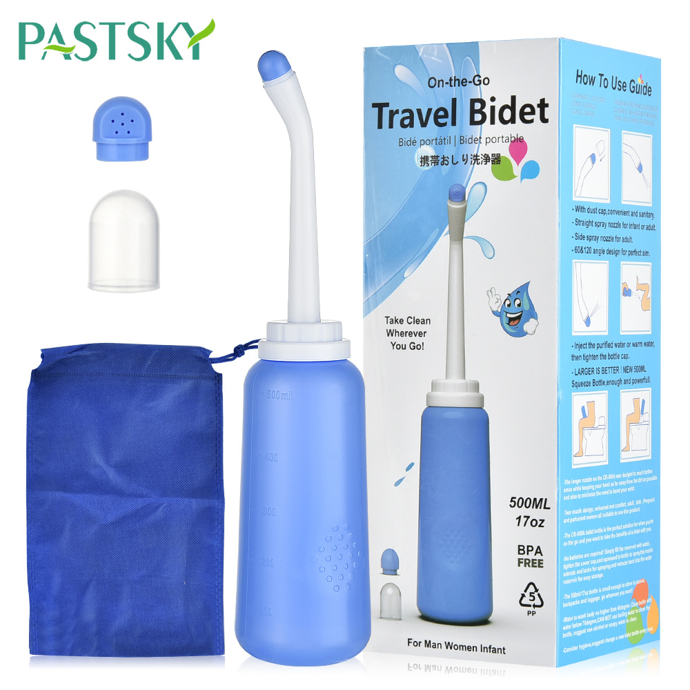 500ml Travel Sprayer Hygiene Bidet Toilet Seat Tackle Bidet Bottle Washing Hygiene Personal Cleaner Portable Washing Sprayer