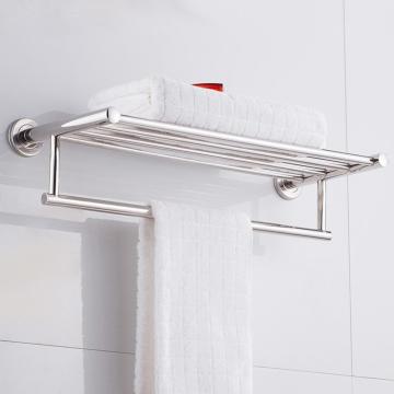 60Cm Stainless Steel Wall Mounted Bathroom Towel Rack Single Layer Rail Holder