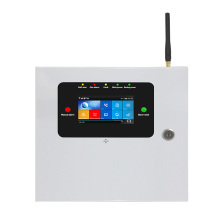 Fire Alarm Control Touch screen WIFI Alarm system Home security 2G GSM 8 wired zones 433mhz Fire smoke detector APP control