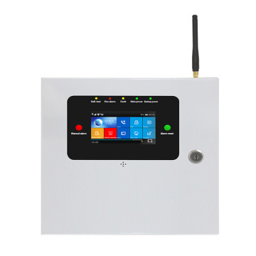 Fire Alarm Control Touch screen WIFI Alarm system Home security 2G GSM 8 wired zones 433mhz Fire smoke detector APP control